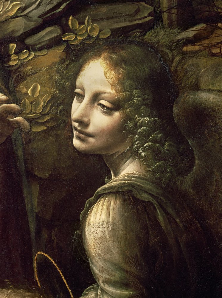 Detail of the Angel, from The Virgin of the Rocks
